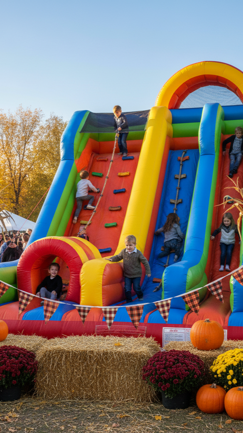 Bounce House and Obstacle Coarse Combo